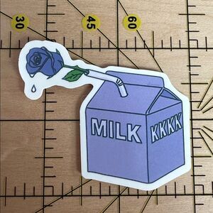💜13/$13 +Bundle Sticker Sale| Milk Dairy Beverage Waterproof Sticker
